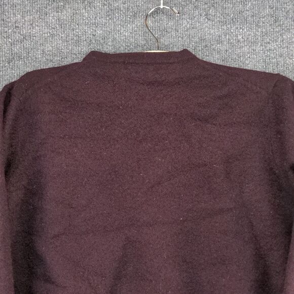 Brooks Brothers Stretch Sweater Womens Large Pullover Burgundy Merino Wool - Picture 5 of 11